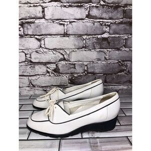 Bally Vasano Vanda White Leather Oxfords Lace Dress Shoes Women’s Sz 6N US/36EU